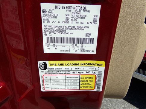 Used 2013 Ford F150 Lariat w/ Luxury Equipment Group image 62