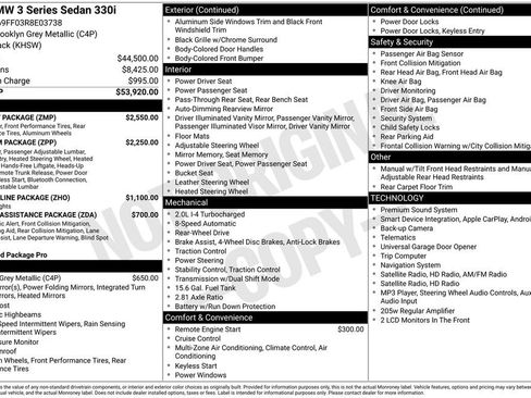 Used 2024 BMW 330i Sedan w/ M Sport Package RWD image 15