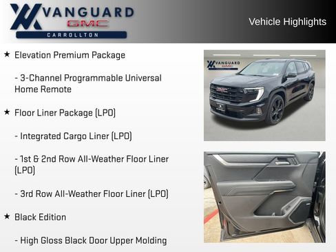 New 2026 GMC Acadia Elevation w/ Black Edition image 11