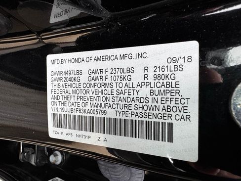 Used 2019 Acura TLX w/ Technology & A-SPEC Pkg FWD image 32
