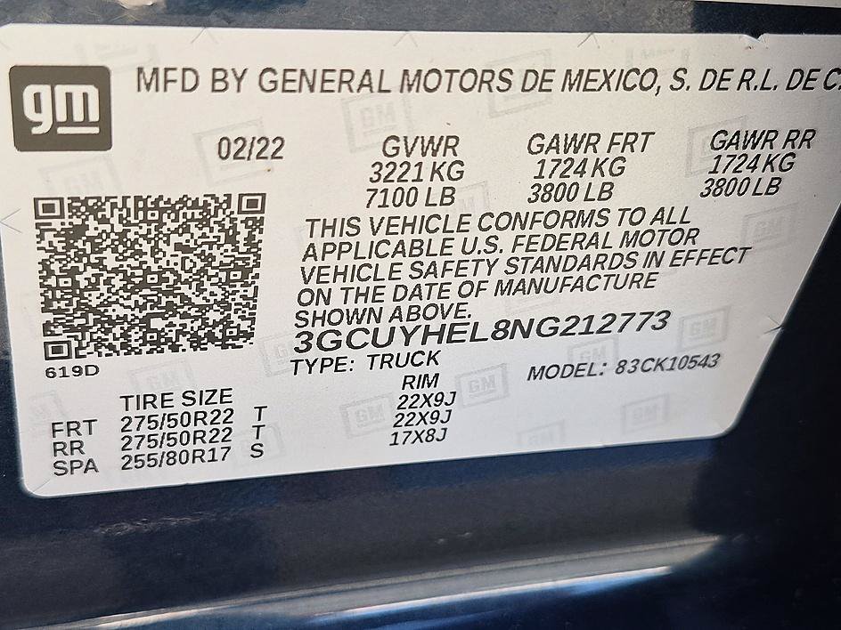 Used 2022 Chevrolet Silverado 1500 High Country AWD/4WD image 39