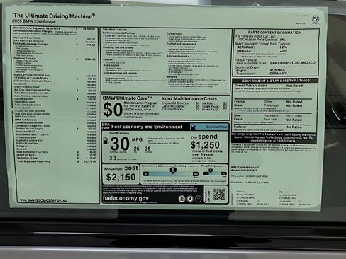 Used 2025 BMW 230i Coupe w/ Premium Package image 27