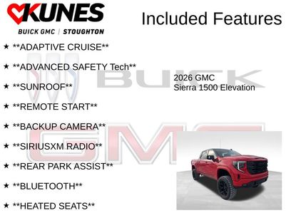 New 2026 GMC Sierra 1500 Elevation w/ Elevation Premium Package