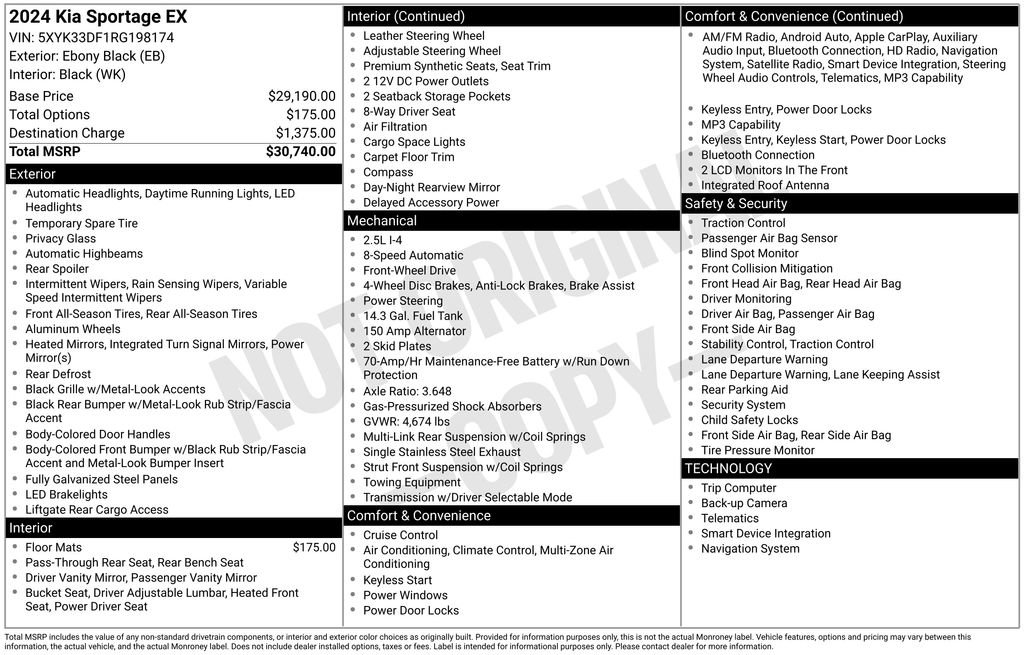 Used 2024 Kia Sportage EX FWD image 15