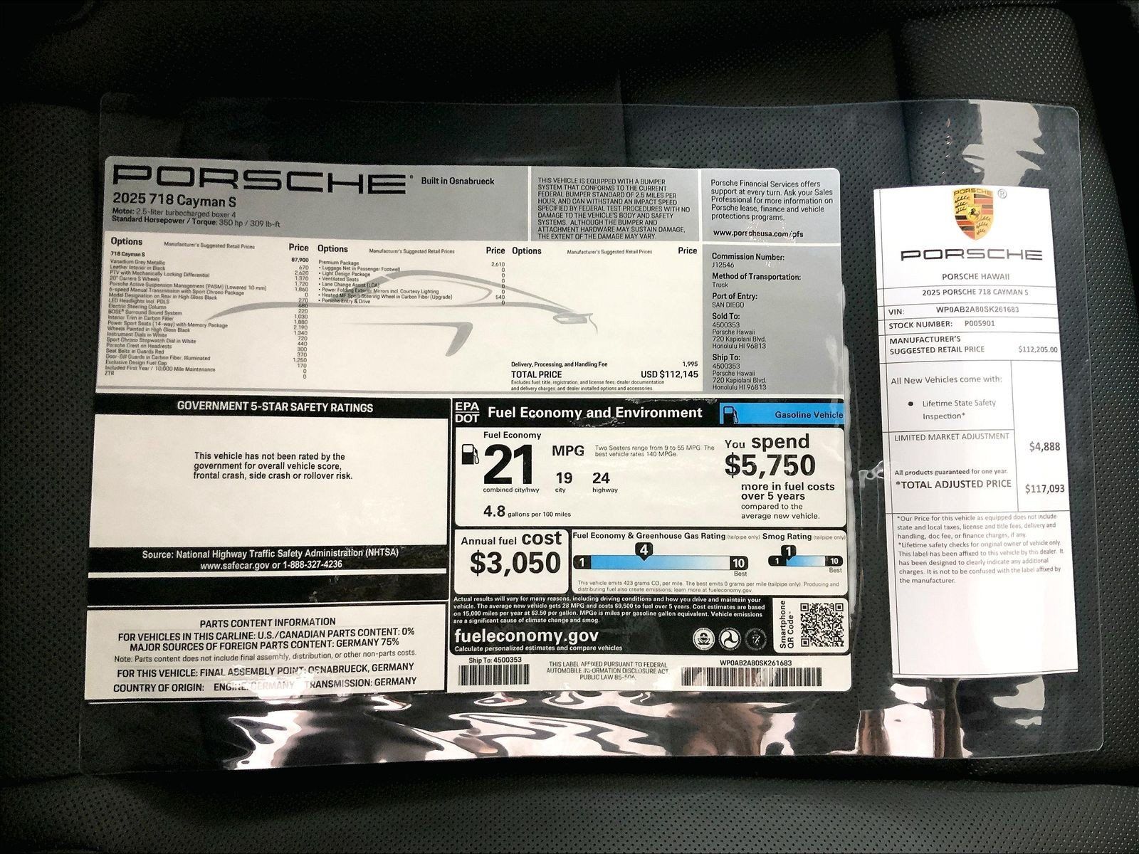 Used 2025 Porsche 718 Cayman S RWD image 25