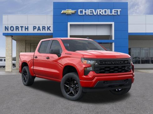 New 2026 Chevrolet Silverado 1500 Custom w/ LPO, Dark Essentials Package RWD image 1
