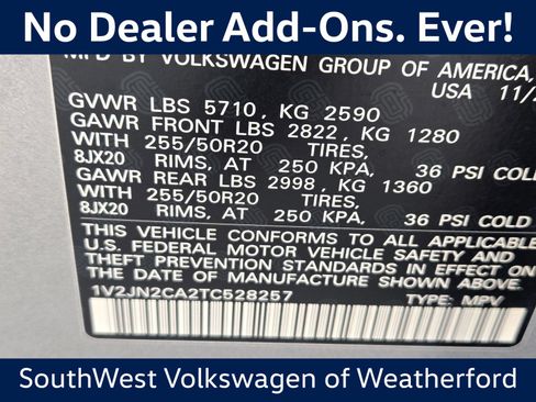 New 2026 Volkswagen Atlas SE FWD image 21