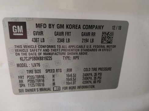 Used 2019 Chevrolet Trax LT w/ LT Convenience Package image 33