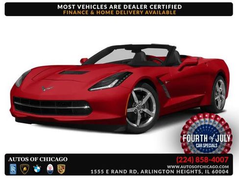 Used 2014 Chevrolet Corvette Stingray Convertible w/ 3LT Preferred Equipment Group RWD image 1