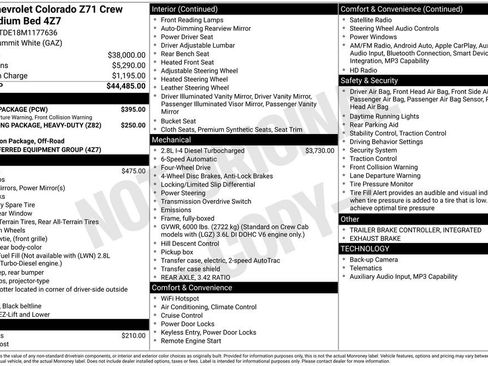 Used 2021 Chevrolet Colorado Z71 w/ Safety Package AWD/4WD image 11