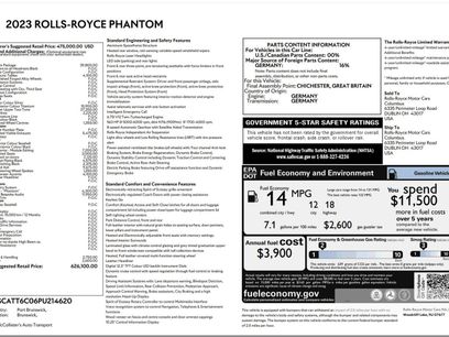 Used 2023 Rolls-Royce Phantom Sedan w/ The Phantom Package