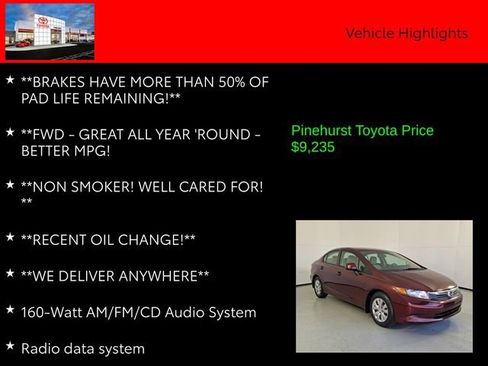 Used 2012 Honda Civic LX image 7