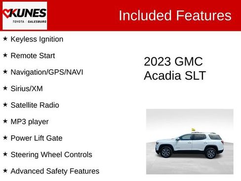 Used 2023 GMC Acadia SLT AWD/4WD image 3