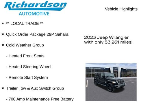 Used 2023 Jeep Wrangler Unlimited Sahara w/ Cold Weather Group image 11