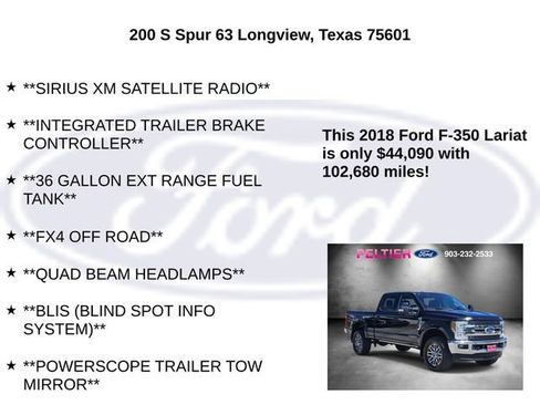 Used 2018 Ford F350 Lariat w/ Lariat Ultimate Package AWD/4WD image 30