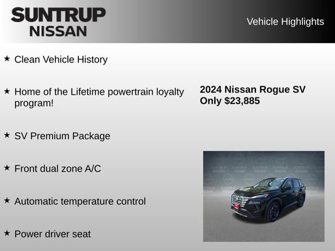 Used 2024 Nissan Rogue SV w/ SV Premium Package FWD image 8