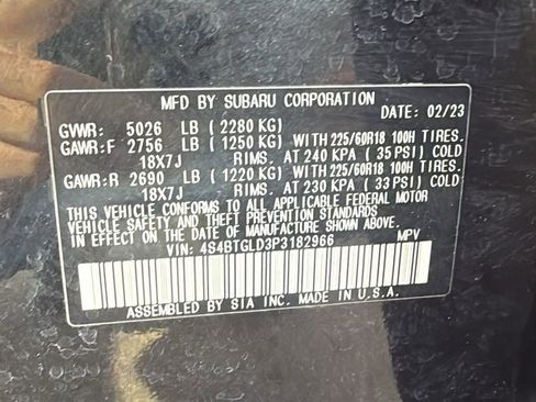 Certified 2023 Subaru Outback Onyx Edition XT image 32