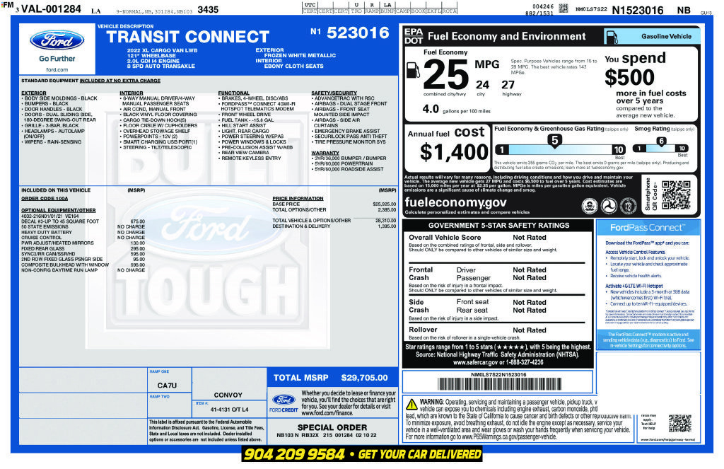 Used 2022 Ford Transit Connect XL FWD image 36
