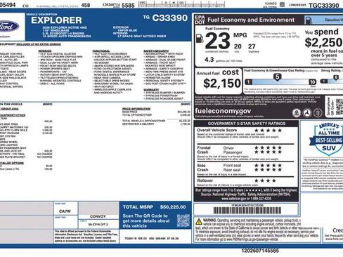 New 2026 Ford Explorer Active w/ Active Comfort Package AWD/4WD image 24