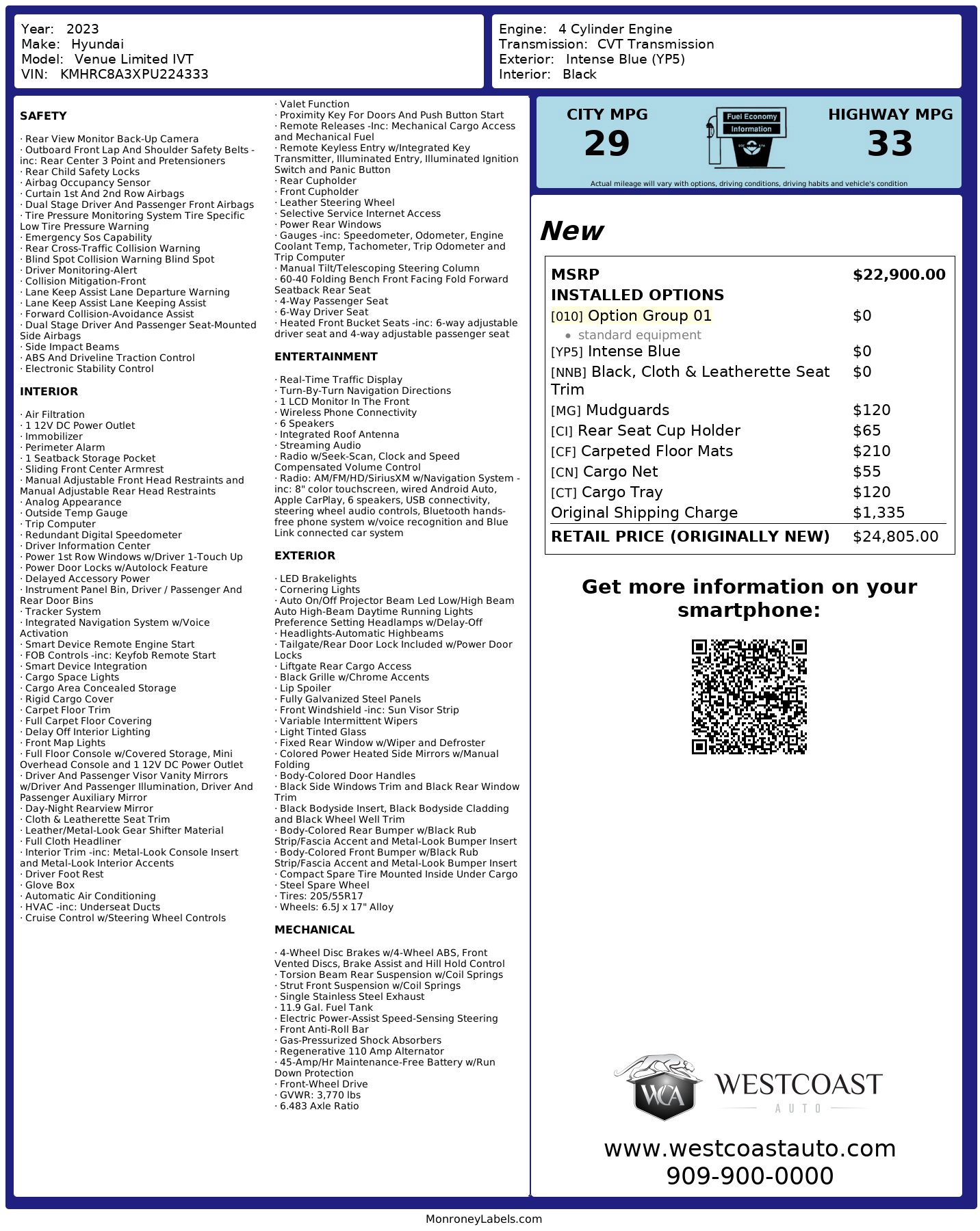 Used 2023 Hyundai Venue Limited FWD image 36