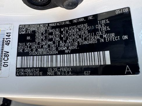 Used 2008 Toyota Sienna LE image 20