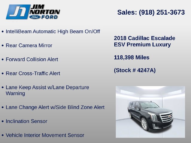 Used 2018 Cadillac Escalade ESV Premium Luxury AWD/4WD image 19