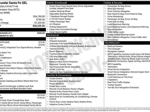 Used 2023 Hyundai Santa Fe SEL w/ Cargo Package AWD/4WD image 15