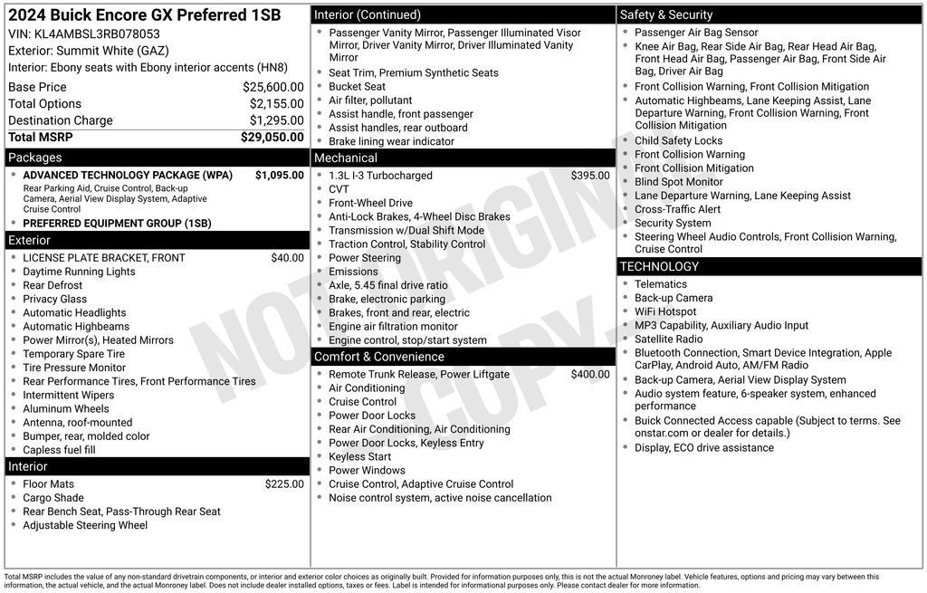 Used 2024 Buick Encore GX Preferred w/ Advanced Technology Package FWD image 34