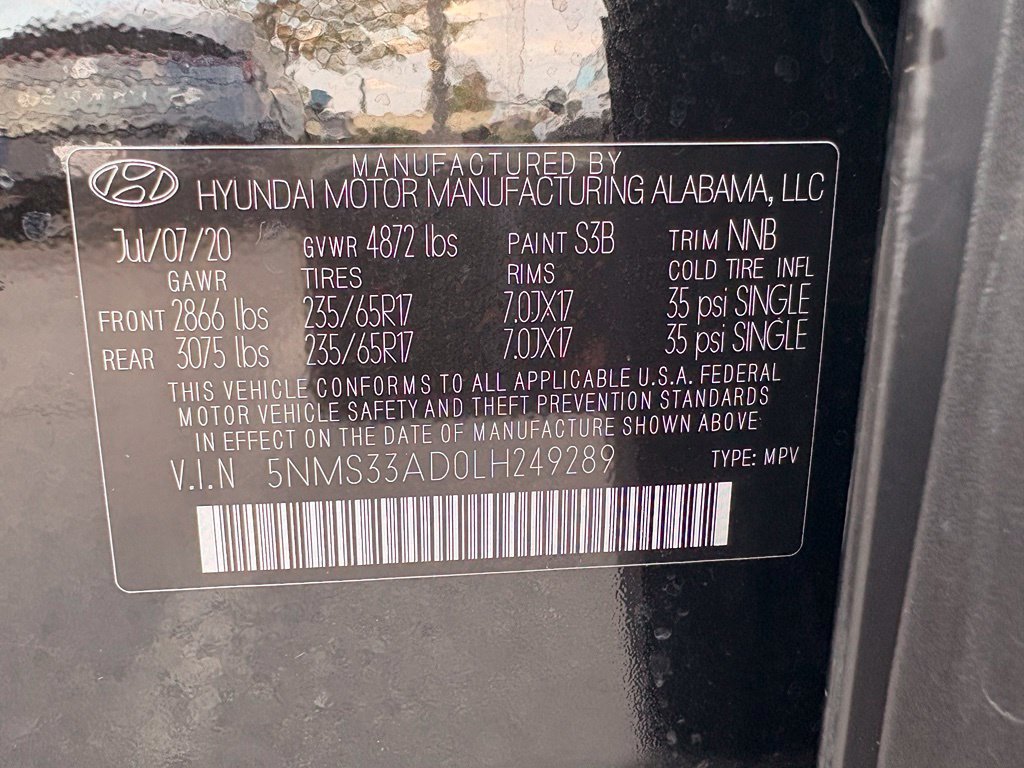 Used 2020 Hyundai Santa Fe SEL FWD image 34
