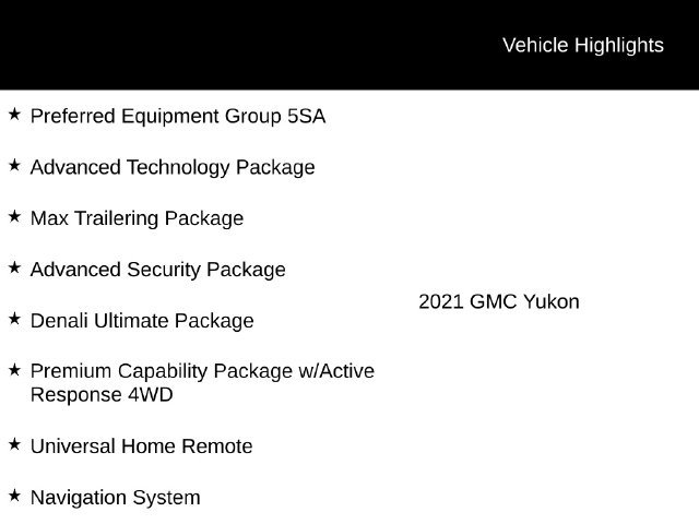 Used 2021 GMC Yukon Denali w/ Denali Ultimate Package AWD/4WD image 12