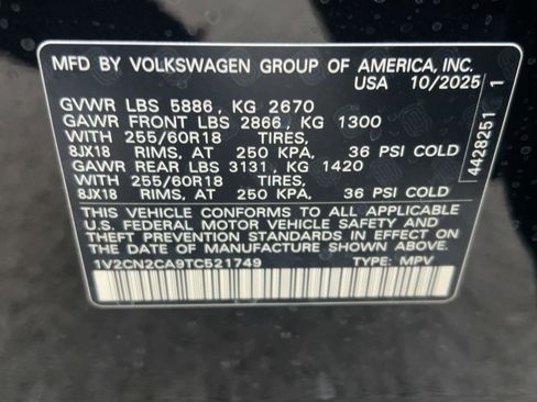 New 2026 Volkswagen Atlas Peak Edition image 20