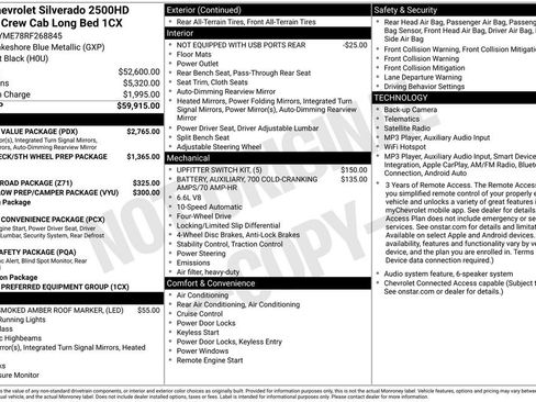 Used 2024 Chevrolet Silverado 2500 Custom w/ Custom Value Package AWD/4WD image 2