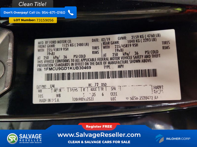 Used 2019 Ford Escape SE AWD/4WD image 17
