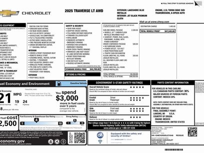 Used 2025 Chevrolet Traverse LT w/ Sun and Wheel Package
