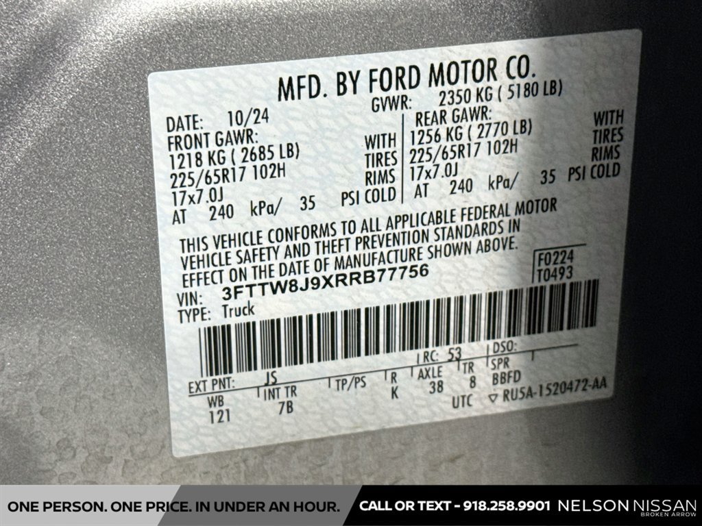 Used 2024 Ford Maverick XLT w/ Equipment Group 300A Standard AWD/4WD image 29