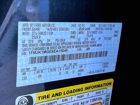 Used 2025 Ford Expedition Max Platinum w/ Stealth Performance Package image 34