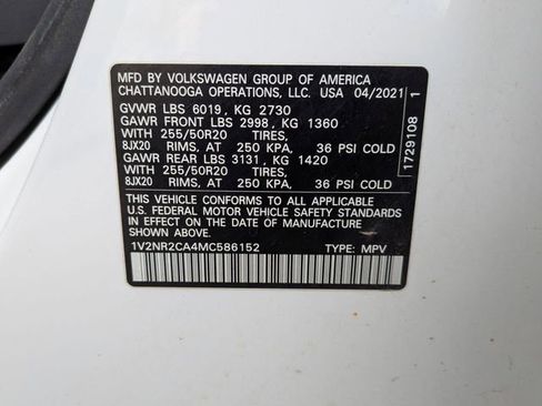 Used 2021 Volkswagen Atlas SE image 24