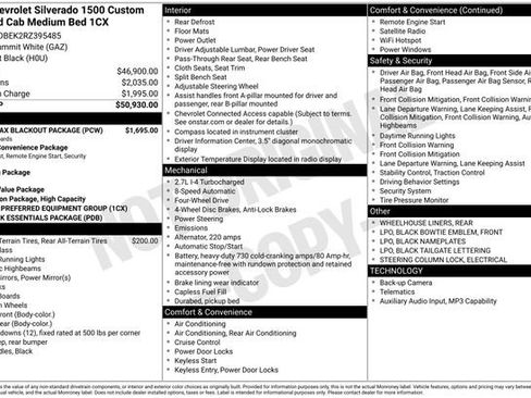 Used 2024 Chevrolet Silverado 1500 Custom w/ Turbomax Blackout Package image 2