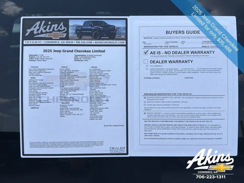 Used 2025 Jeep Grand Cherokee Limited w/ Trailer Tow Package RWD image 10