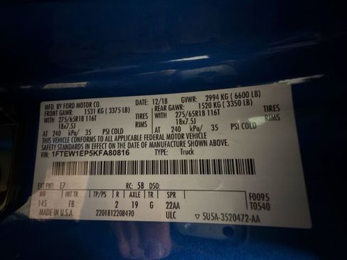 Used 2019 Ford F150 XLT w/ Equipment Group 302A Luxury image 32