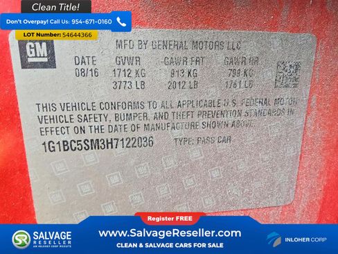 Used 2017 Chevrolet Cruze LS FWD image 16
