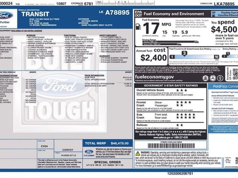 Certified 2020 Ford Transit 150 XLT image 6