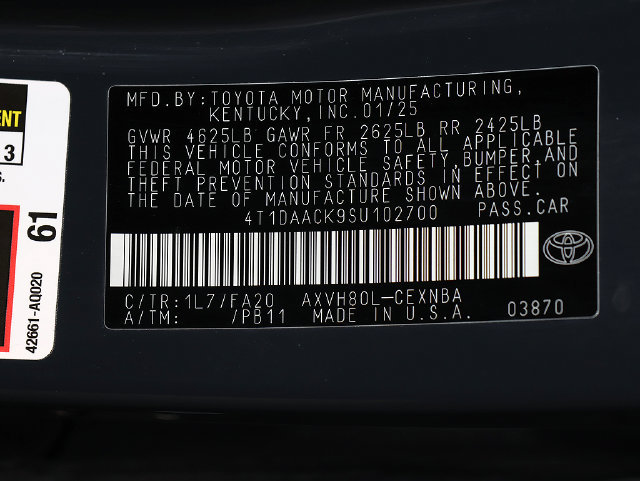 Used 2025 Toyota Camry LE FWD image 37