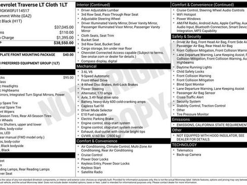 Certified 2023 Chevrolet Traverse LT image 31