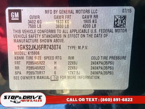 Used 2015 GMC Yukon XL Denali w/ Open Road Package image 22