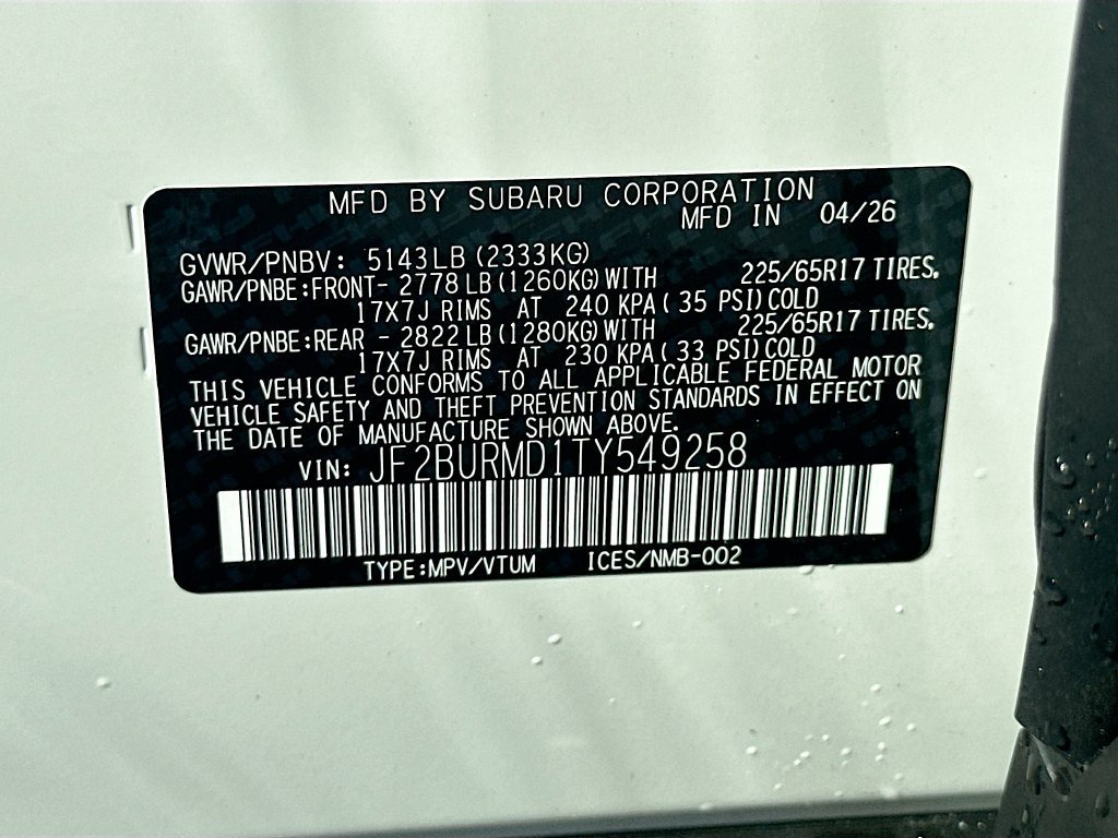 New 2026 Subaru Outback Wilderness AWD/4WD image 30