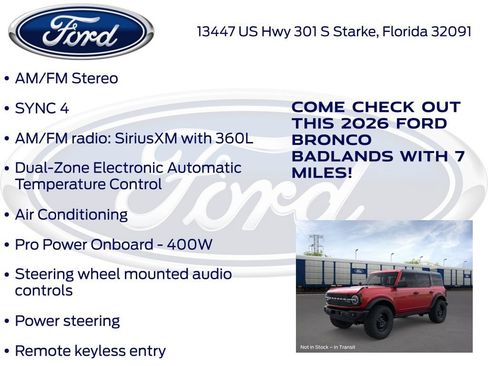 New 2026 Ford Bronco Badlands AWD/4WD image 30
