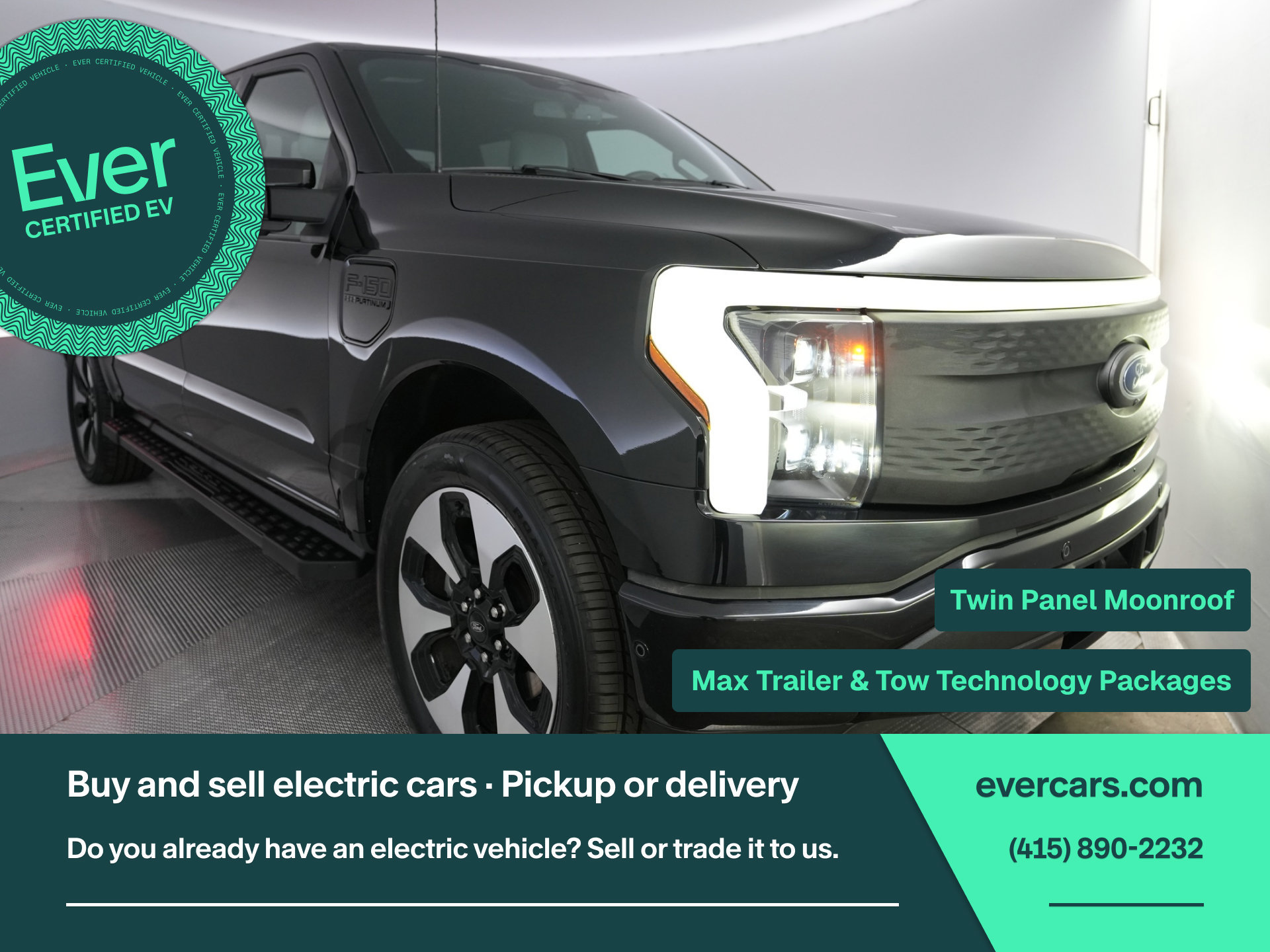 Used 2023 Ford F150 Lightning Platinum AWD/4WD image 1