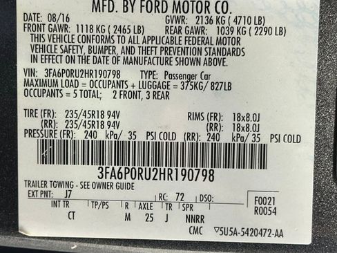 Used 2017 Ford Fusion Titanium image 21