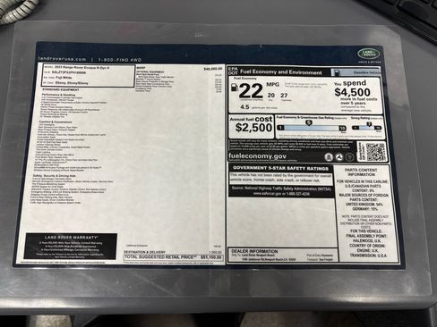 Used 2023 Land Rover Range Rover Evoque R-Dynamic S image 35